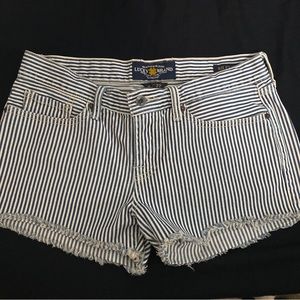 Lucky Brand railroad Riley 4/27 shorts